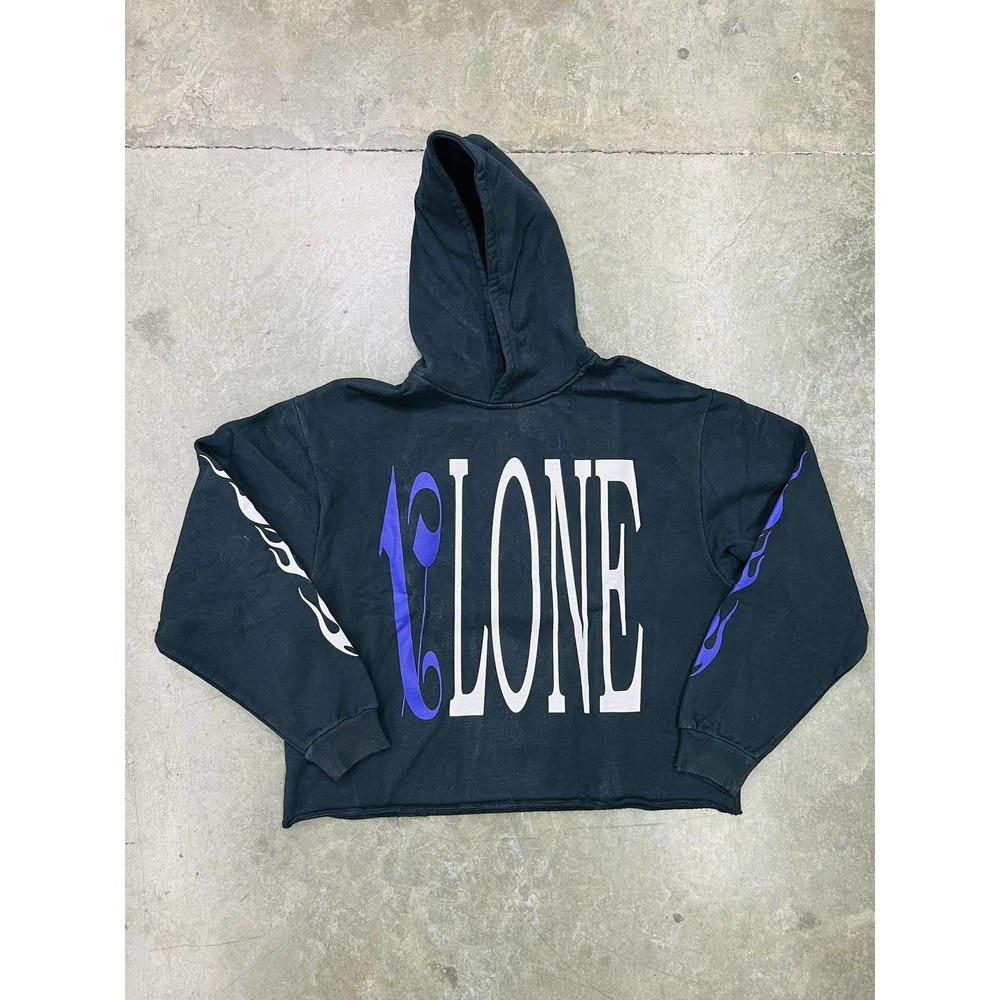 Vlone x Palm Angels Hoodie - Black/Purple - Small